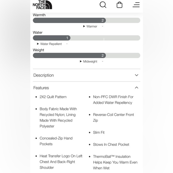 The North Face | ThermoBall Hooded Jacket | XXL - Picture 8 of 8